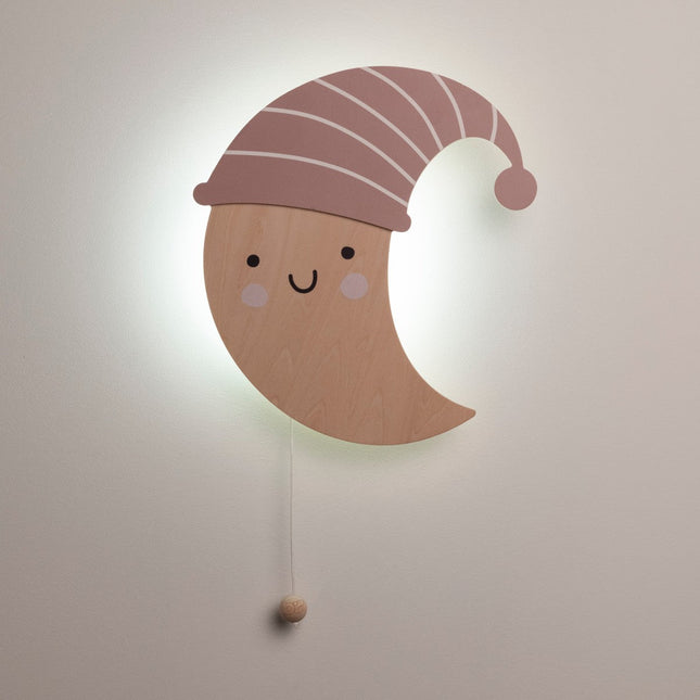 Wandlamp maan Heaven clay/warm linen - Babywinkel - 8721052104349