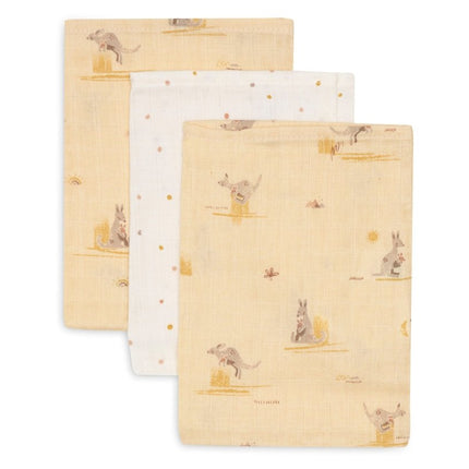 Washandje Hydrofiel - Kangaroots - 3 Stuks koop je bij Babywinkel
