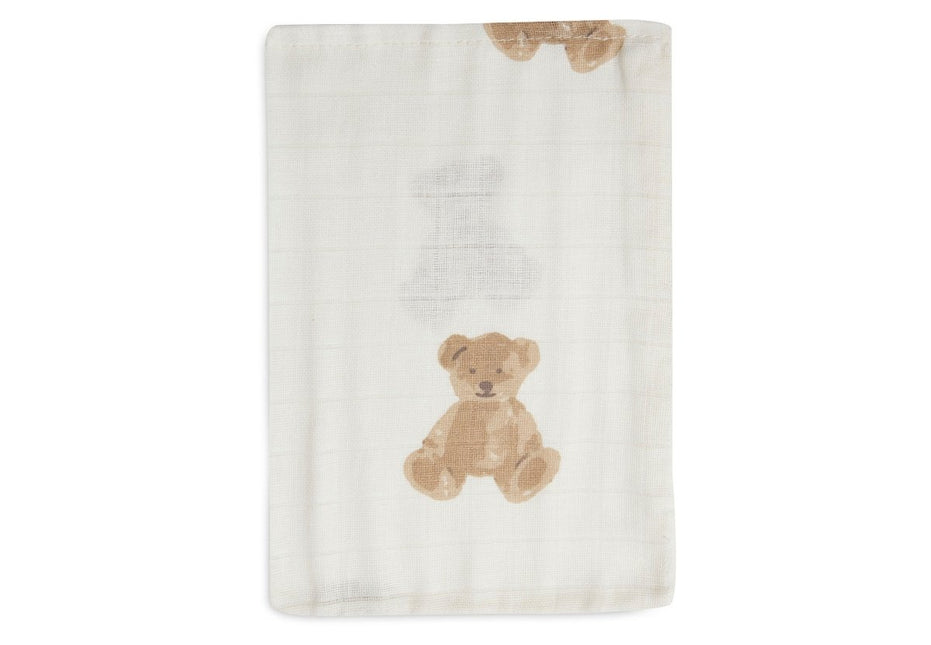 Washandje Hydrofiel - Teddy Bear - 3 Stuks - Babywinkel - 8717329369481
