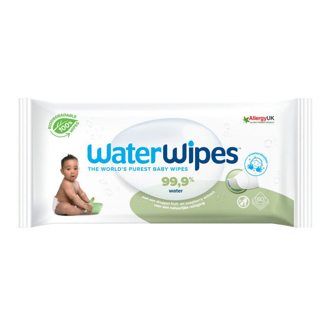 WaterWipes Billendoekjes 60 Pack koop je bij Babywinkel