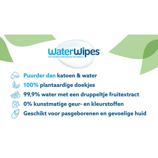 WaterWipes Billendoekjes 720 St 12x60 St - WaterWipes - Babywinkel - 5099514400012