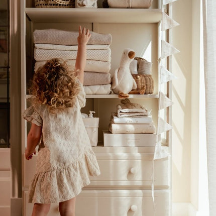 Little Dutch Wiegdeken Pure Soft Beige Gebreid koop je bij Babywinkel