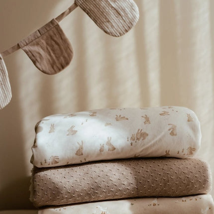 Little Dutch Wiegdeken Pure Soft Beige Gebreid koop je bij Babywinkel