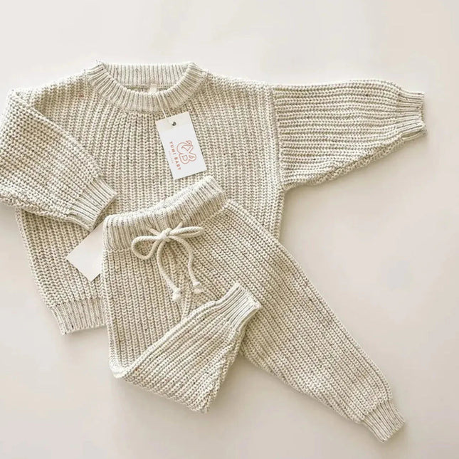 Yumi Baby Babysetje Knitted Salt & Pepper - Yumi Baby - Babywinkel - 8720986050418