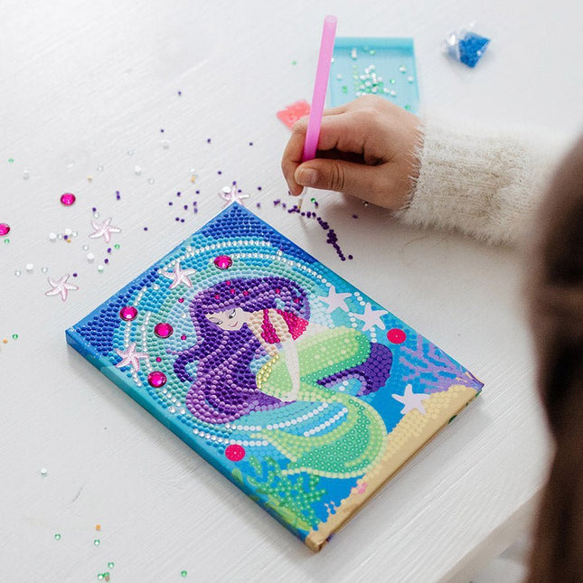 Zeemeermin Knutselset Diamond Painting Notitieboek - Babywinkel - 8714274079731