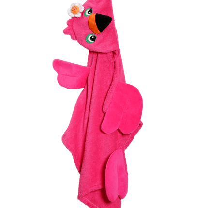Zoocchini Badcape Baby Franny The Flamingo Katoen - Zoocchini - Babywinkel - 854892005045