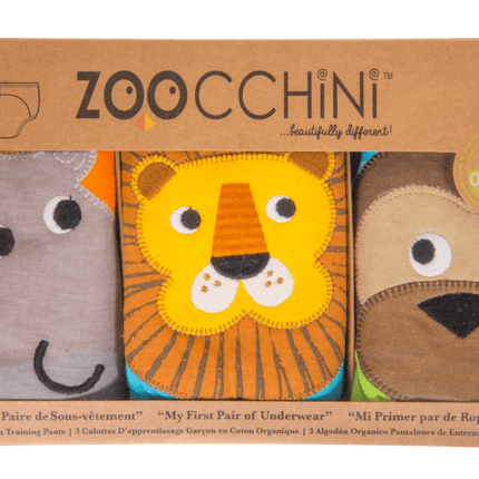 Zoocchini Oefenbroekje Boys Safari Katoen 3st - Zoocchini - Babywinkel - 854892005144
