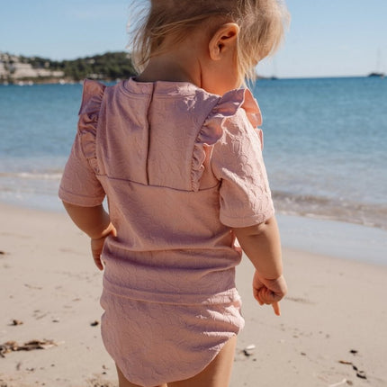 Zwem shirt korte mouwen Dreamy Pink Rose koop je bij Babywinkel