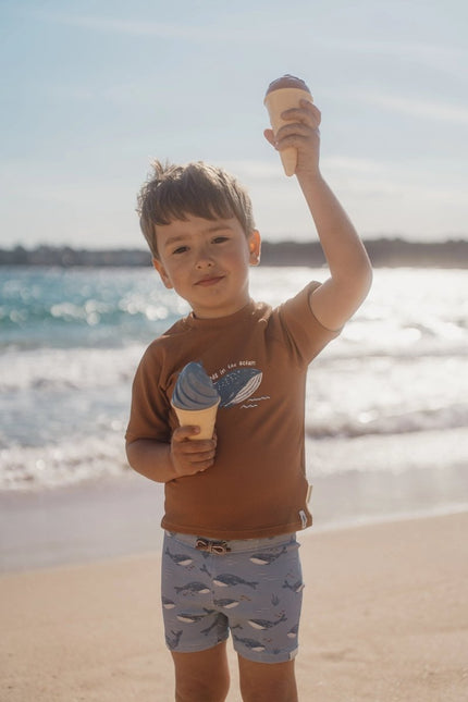 Zwem shirt korte mouwen Sunny Brown koop je bij Babywinkel
